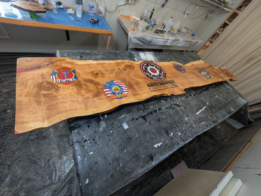 Wood and Epoxy Designs in Show Low AZ